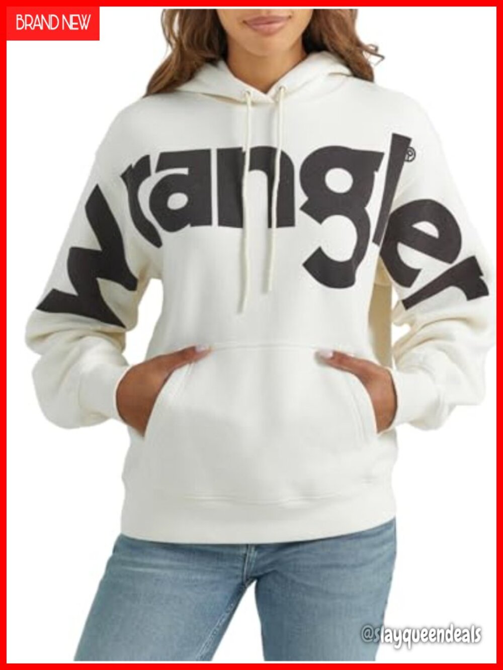 Wrangler Retro Hoodie Women's Pullover Regular Fit Kangaroo Pocket